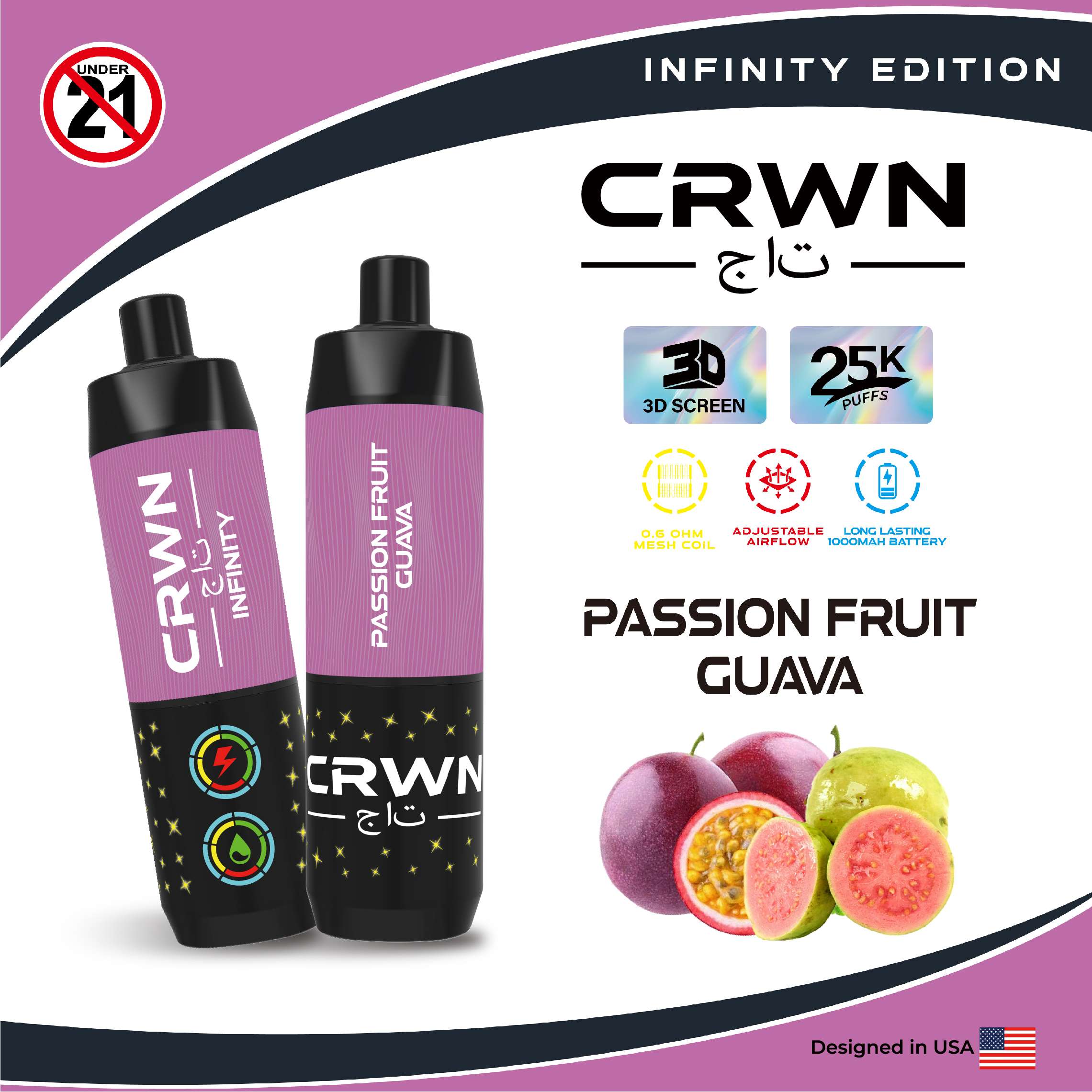 CRWN INFINITY – Passion Fruit Guava