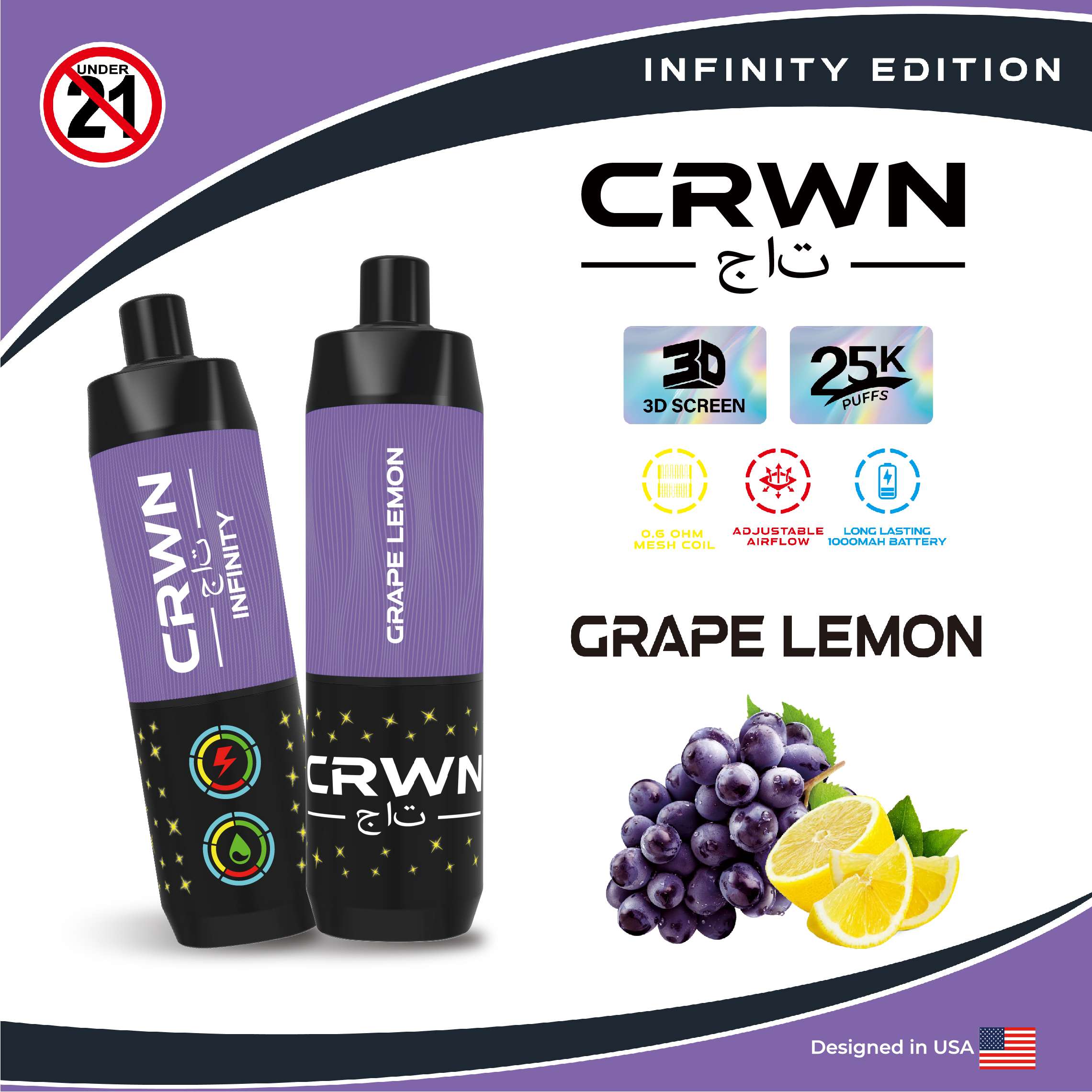 CRWN INFINITY – Grape Lemon