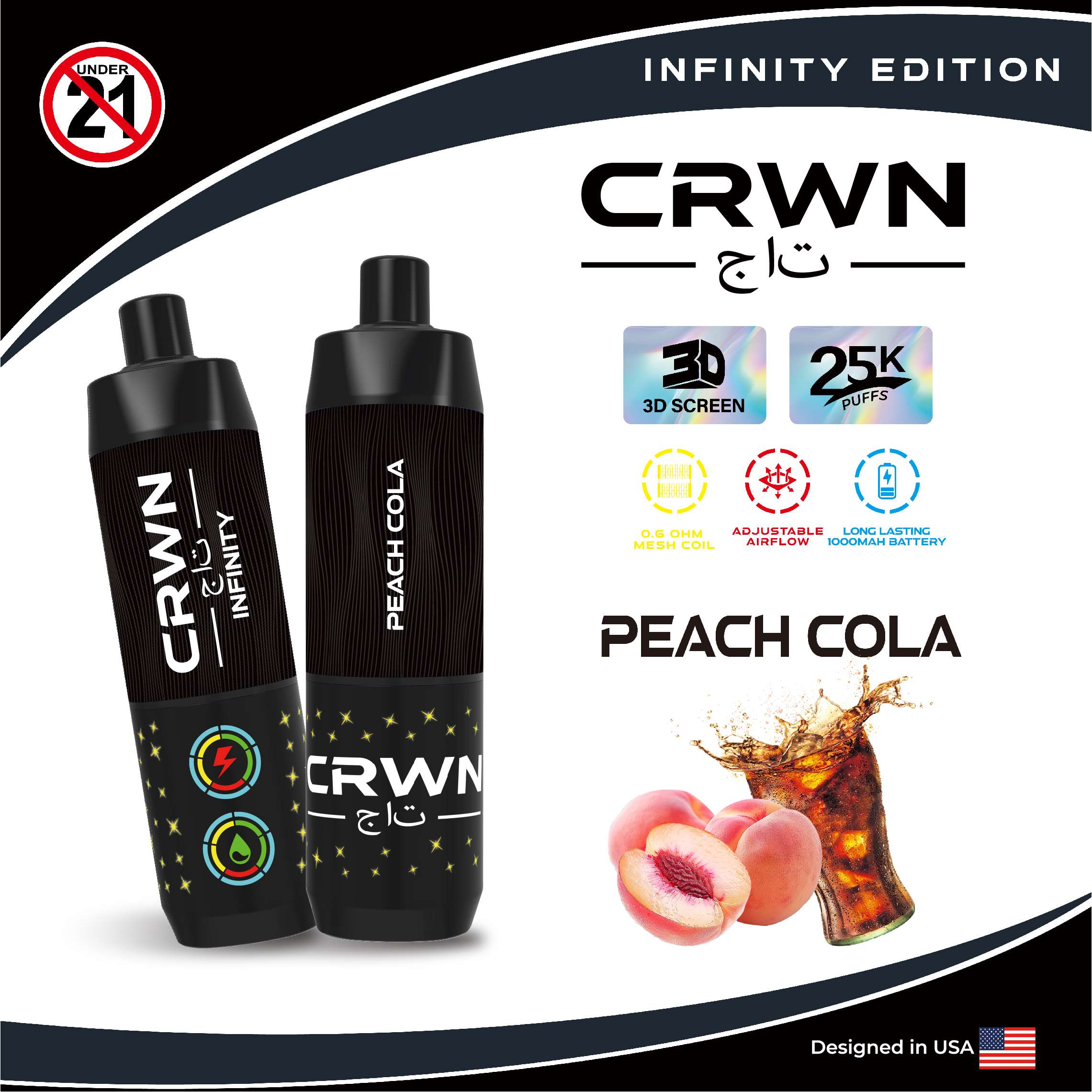 CRWN INFINITY – Peach Cola