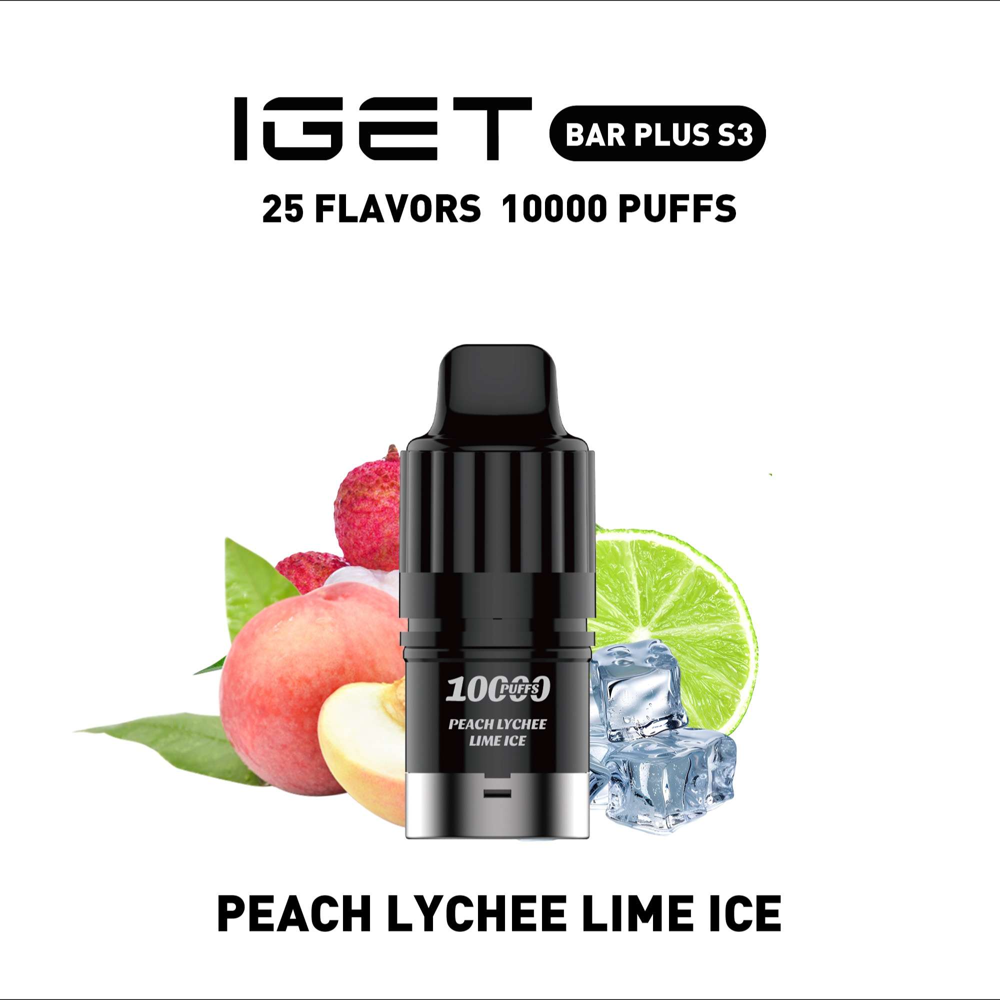 IGET BAR PLUS S3 – Peach Lychee Lime Ice